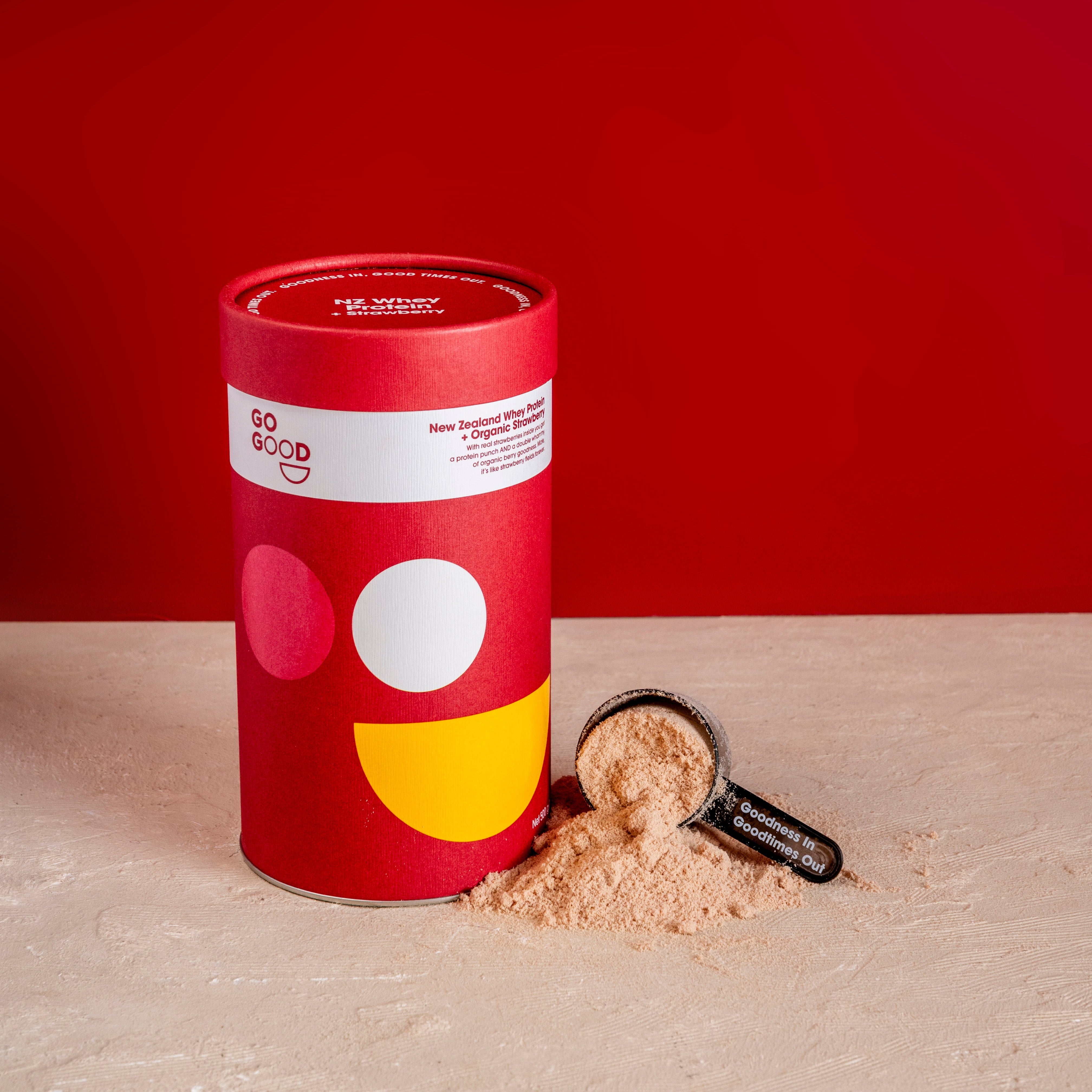 Whey Protein Powder + Organic Strawberry