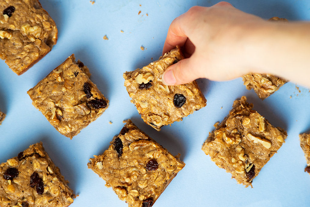 Banana Protein Oat Bar Recipe.