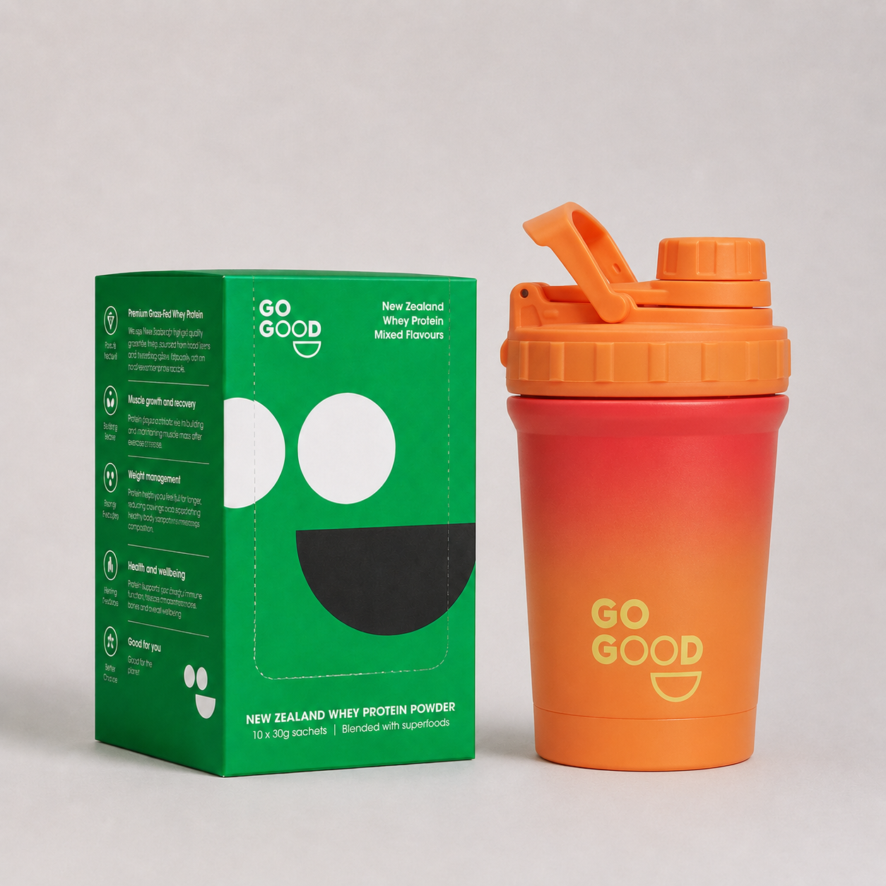10x WPC Protein Samples + Shaker Bundle